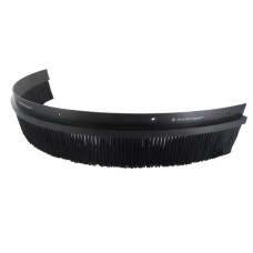 Brush strip for protective hood