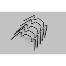 Vitavia glass spring clips made of galvanized spring steel black 20 pieces