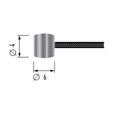 Bowden Cable - Barrel nipple - 2200 mm