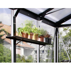Vitavia Aluminum Wall Shelf 122.0 x 15.0 cm black