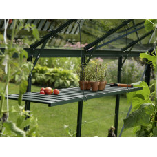 Vitavia Folding aluminum wall shelf 120.0 x 30.0 cm dark green