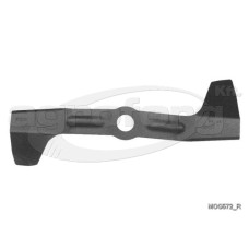 Fűnyíró kés Wolf GE45, GES45, YM5018 445mm, 32mm, 1 furatos utángyártott