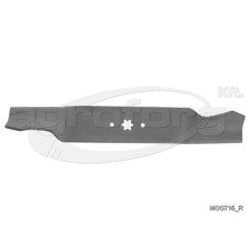 Fűnyíró kés MTD B155, H165 538mm, 6 ágú csillag, 3 furatos utángyártott