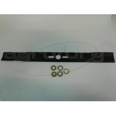 Fűnyíró kés  530 mm, univerzális egyenes, betétgyűrűvel utángyártott