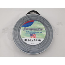 Damil 2.4mm szögletes   70 méter alu olasz