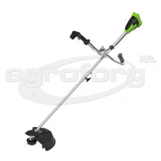 Bozótvágó akkumulátoros Greenworks GD40BCB 40 v, damilfej, vágótárcsa tar., akku- és töltő nélkül