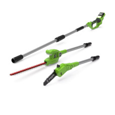 Magassági ágvágó és sövényvágó akkumulátoros Greenworks G24PSH 24v akku és töltő nélkül