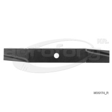 Fűnyíró kés Agrimotor KK38 370mm, 17mm utángyártott
