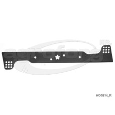 Fűnyíró kés Husqvarna J55S, P56-675, JET55S 556mm, 5 ágú csillag, 5 furatos utángyártott