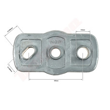 KÉSTARTÓ NAC NGP 22X45X60XRXF