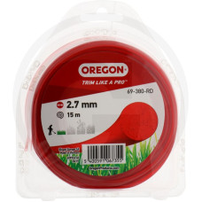OREGON Nejlon szegélynyíró damil ColoredLine, kör keresztmetszetű (piros)
