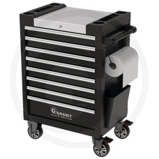 GRANIT BLACK EDITION Szerszámkocsi Dynamic 2.0 Start Szerszámokkal feltöltve, 133 részes