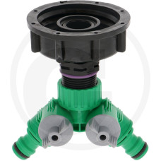 GRANIT Rövid IBC-adapter S60x6, kétutas szeleppel