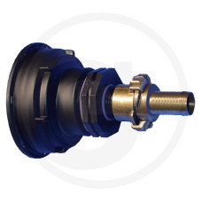 GRANIT Rövid IBC-adapter S100x8, körmös csatlakozóval és 19 mm-es tömlőcsonkkal