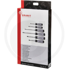 GRANIT BLACK EDITION Csavarhúzókészlet 6 részes