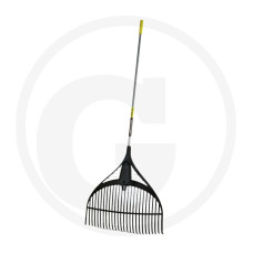 TrueTemper Amerikai PVC lombgereblye fémnyéllel és D-fogantyúval bevonatos fémnyéllel, 26 fogú