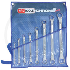 KS Tools CHROME+ Doppelringschlüssel Satz 6 részes, feltekerhető táskában