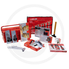 KS Tools Szerszámosláda 5 szerszámrekesszel 110 részes szerszámkészlettel, dupla fogantyúval, 5 tárolórekesszel, melyekből 4 kihajtható. Méretek: H x Sz x M 540 x 210 x 200 mm